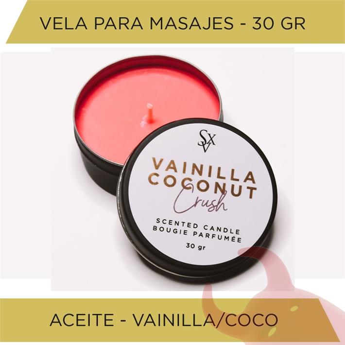  Vela para masajes aroma a vainilla 30gr 
